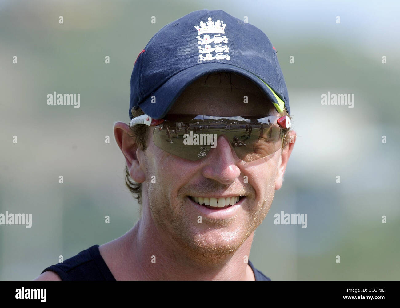 Cricket England Nets Session Beausejour Cricket Ground Stock Photo