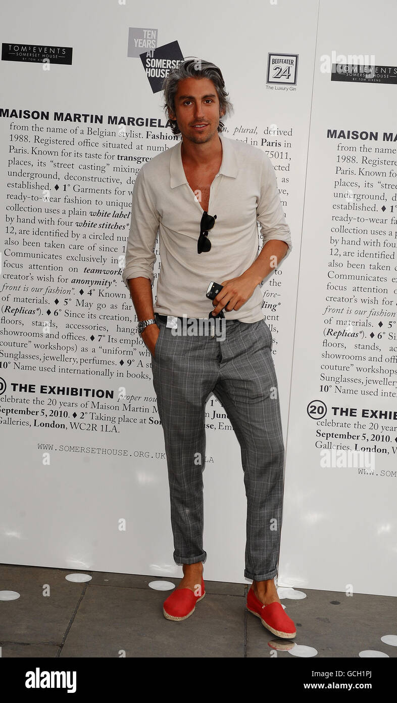 George Lamb arrives at the Maison Martin Margiela '20' The