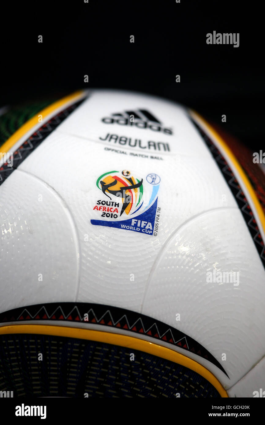 Soccer - International Friendly - New Zealand v Serbia - Wortherseestadion. The Adidas Jabulani football, the official ball for the 2010 World Cup Stock Photo