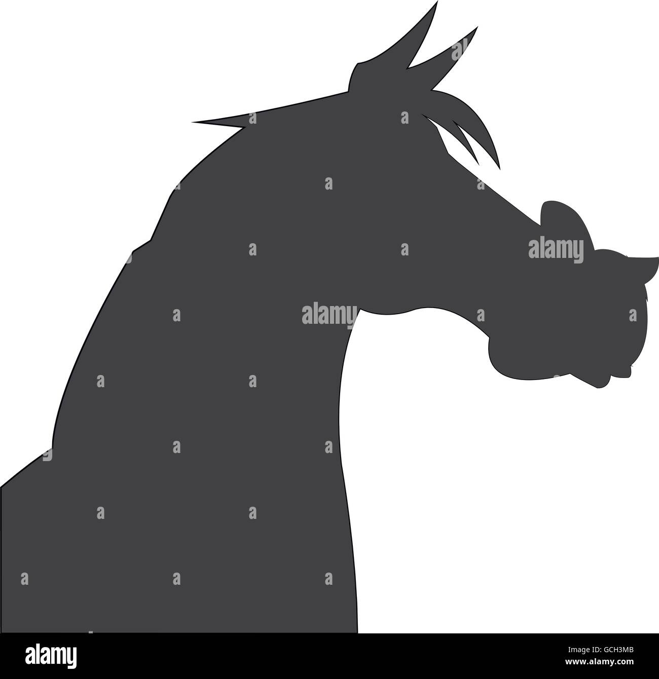 horse cartoon silhouette icon Stock Vector Image \u0026 Art - Alamy, image size:1300x1340