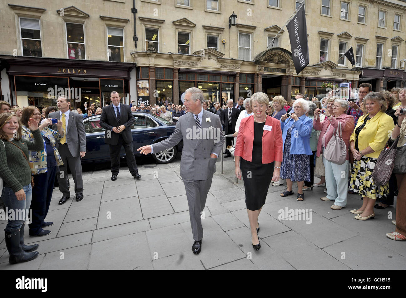 Prince Charles opens Highgrove shop in Bath Stock Photo Alamy