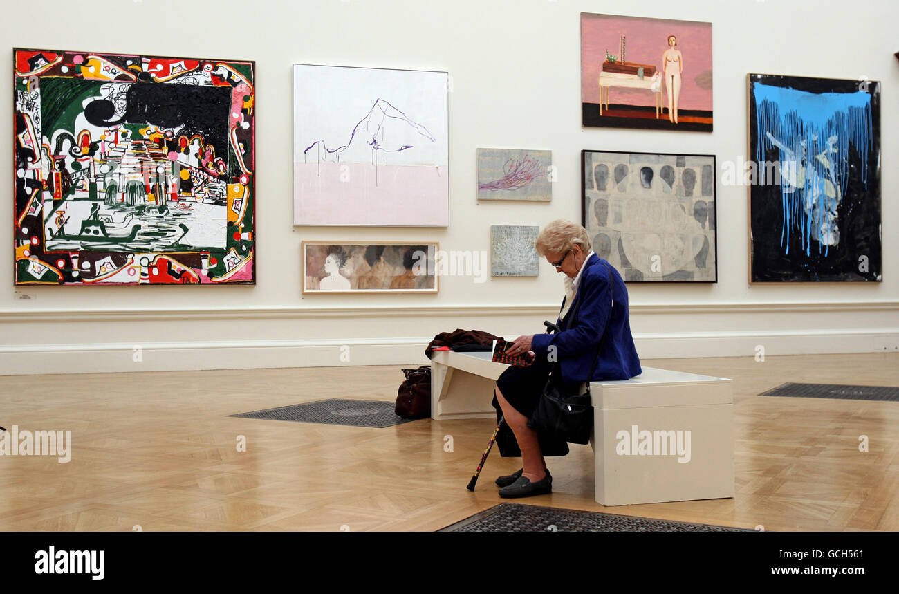 RA Summer Exhibition Stock Photo Alamy