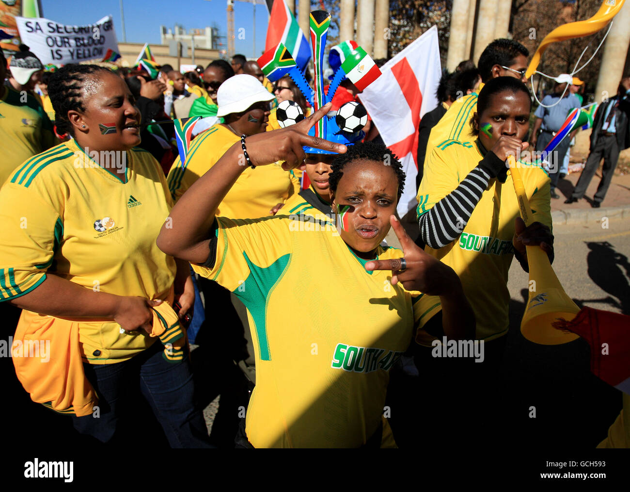 Soccer - 2010 FIFA World Cup South Africa - Pre World Cup Parade - Johannesburg Stock Photo