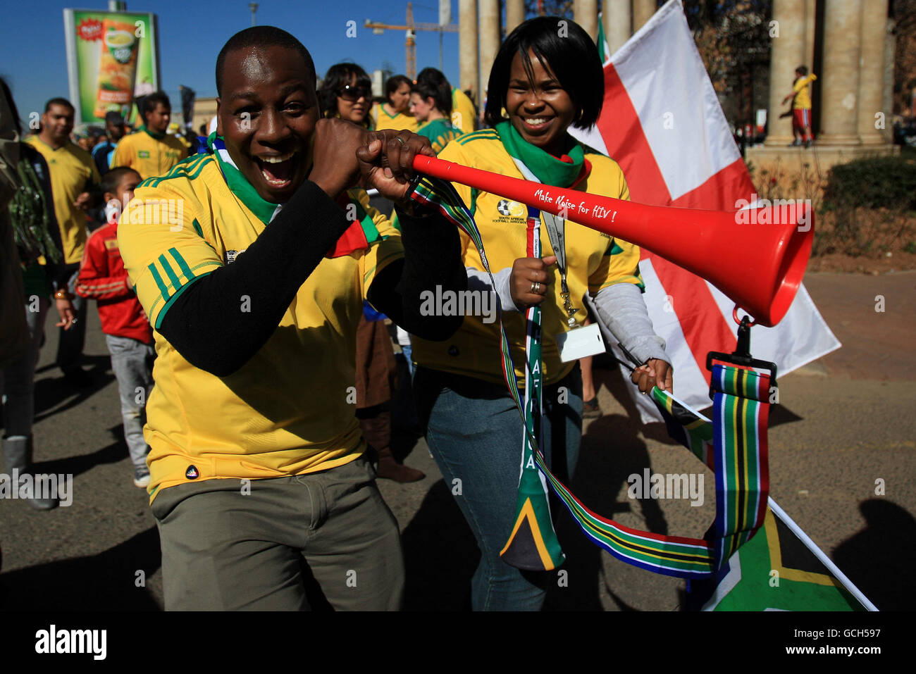 Soccer - 2010 FIFA World Cup South Africa - Pre World Cup Parade - Johannesburg Stock Photo