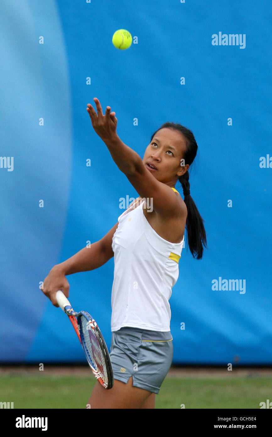 Tennis - The AEGON Trophy 2010 - Day One - Nottingham Tennis Centre. Anne Keothavong, Great Britain. Stock Photo