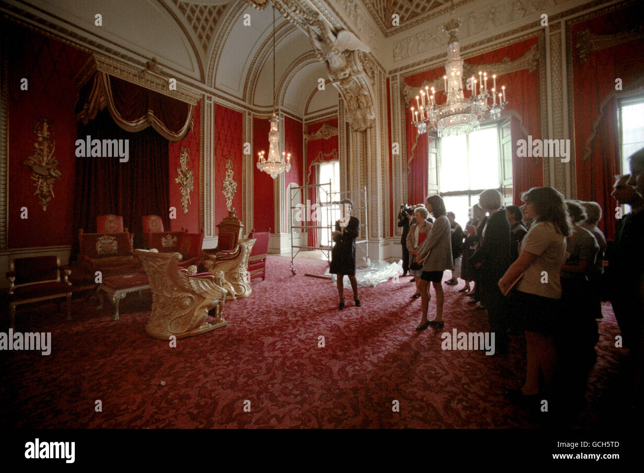 Throne Room At Buckingham Palace Stock Photos Throne Room