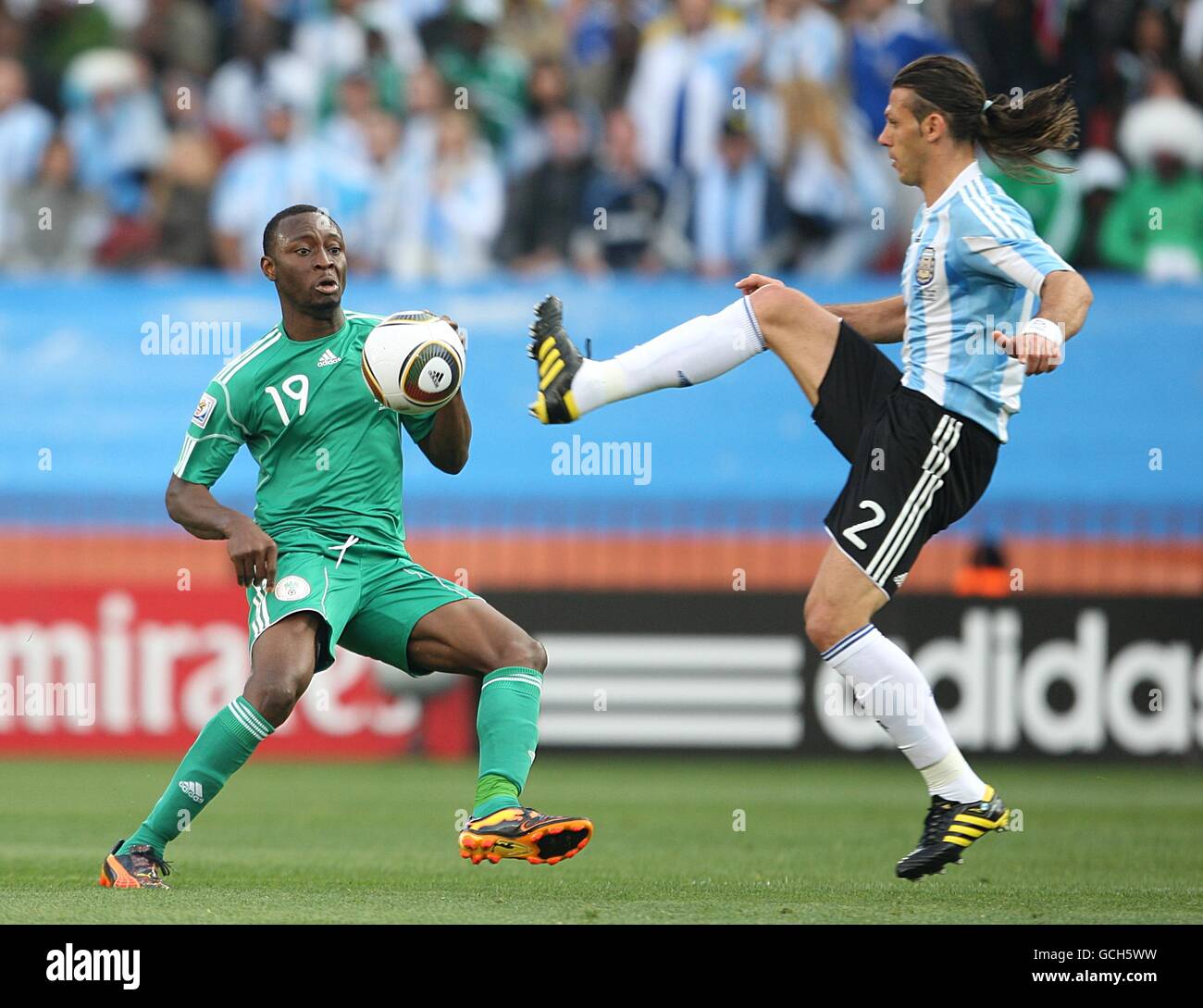 Soccer - 2010 FIFA World Cup South Africa - Group B - Argentina v Nigeria - Ellis Park Stock Photo
