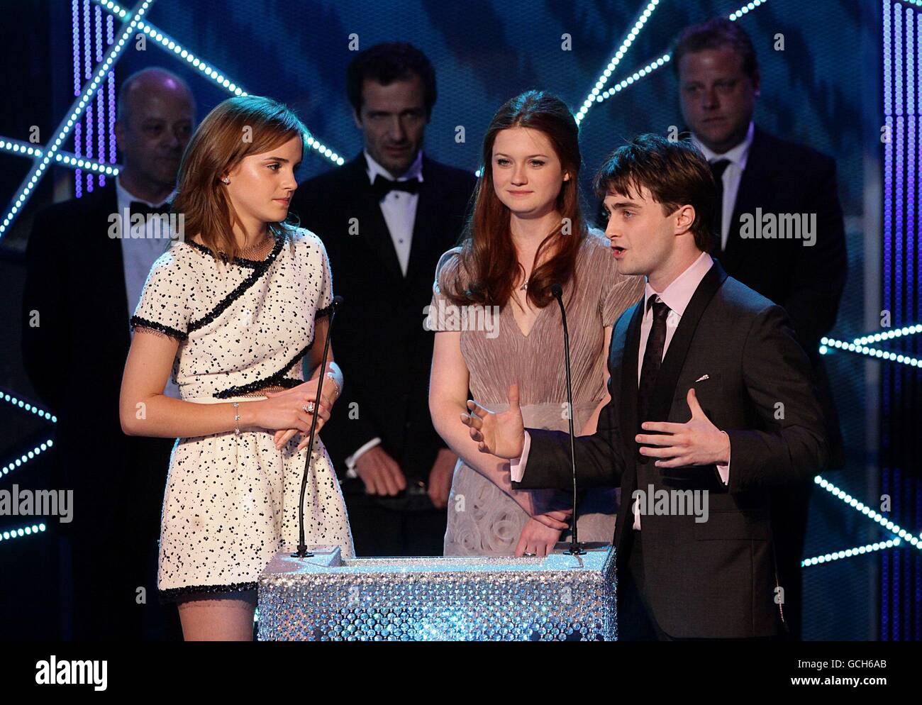 Bonnie wright daniel radcliffe emma hires stock photography and images