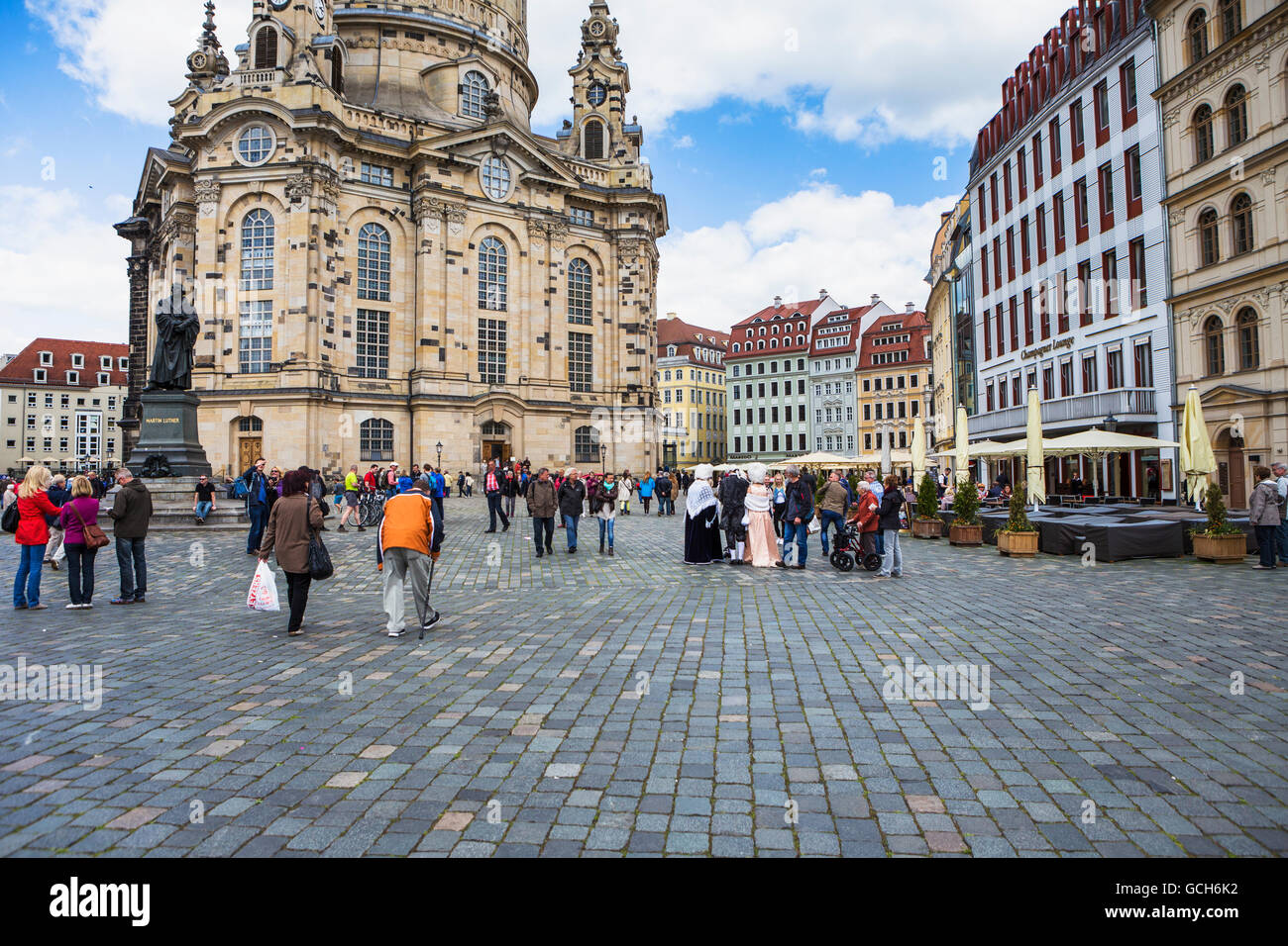 The old town city center of Dresden; Dresden, Germany Stock Photo Alamy