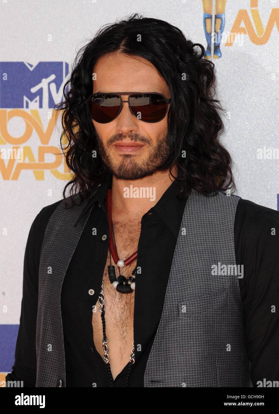 Russell Brand arrives for The 2010 MTV Movie Awards, Universal Studios, Los Angeles. Stock Photo