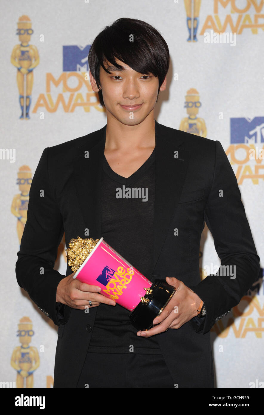 Rain at the 2010 MTV Movie Awards, Universal Studios, Los Angeles. PRESS ASSOCIATION Photo. Picture date: Sunday June 6, 2010. Photo credit should read: PA Wire Stock Photo