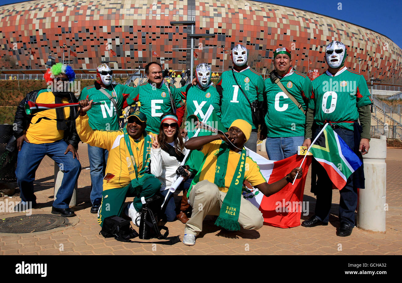 Soccer - 2010 FIFA World Cup South Africa - Opening Ceremony - Soccer City Stadium Stock Photo