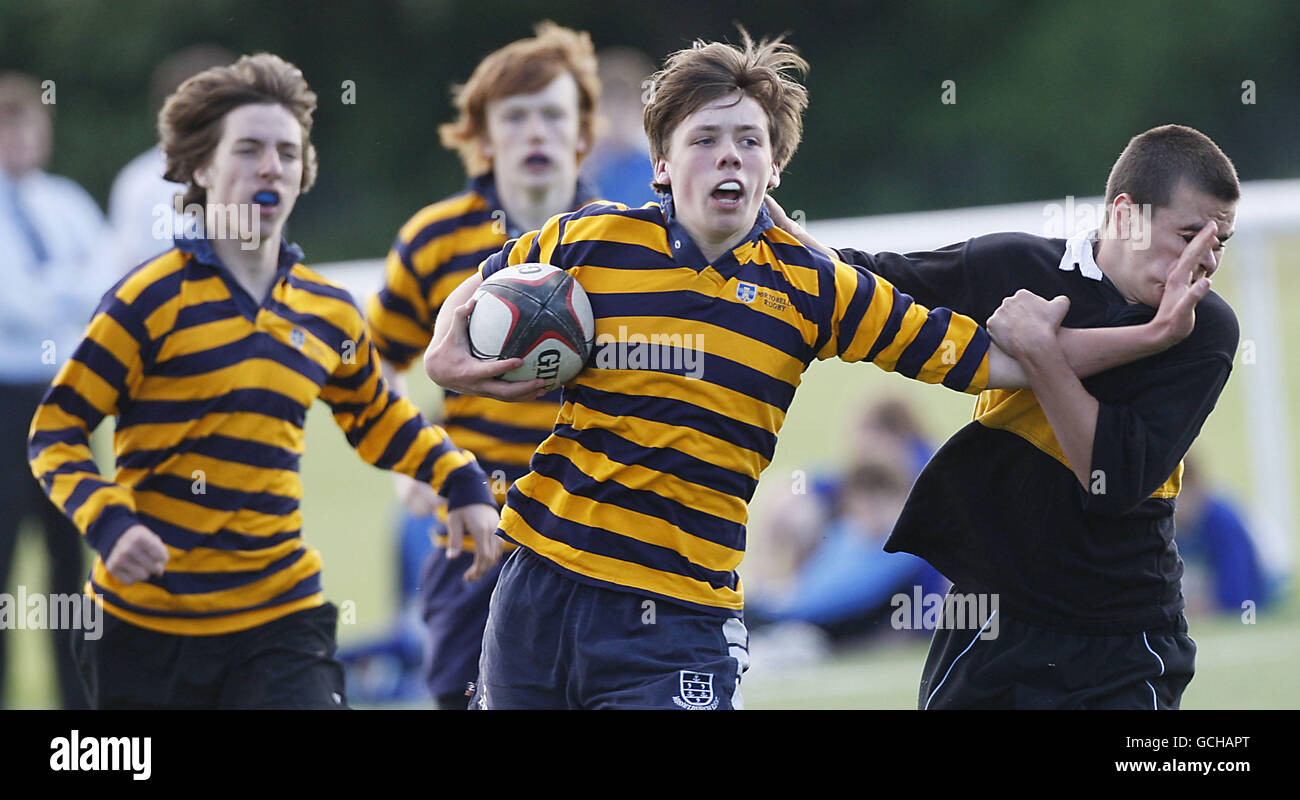General match action between Portobello (in stripes) and Trinity during