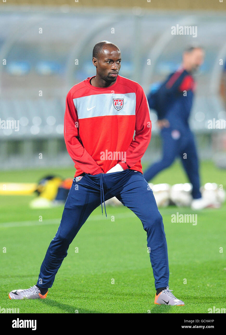 Soccer - 2010 FIFA World Cup South Africa - Group C - England v USA - USA Training - Day Four - Royal Bafokeng Stadium. USA's DaMarcus Beasley during a training session at the Royal Bafokeng Stadium, Rustenburg, South Africa. Stock Photo