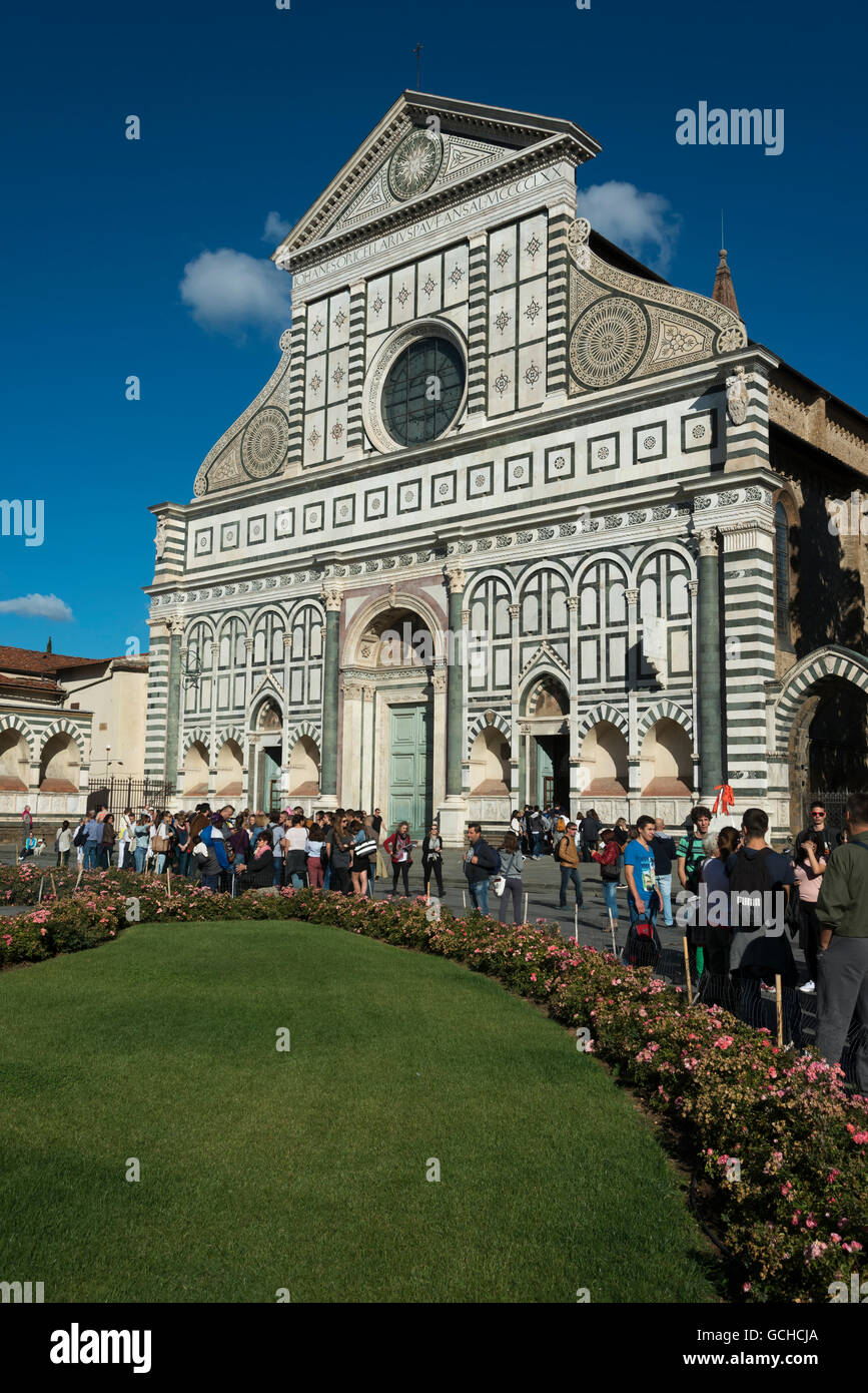 Basilica of Santa Maria Novella; Florence, Italy Stock Photo