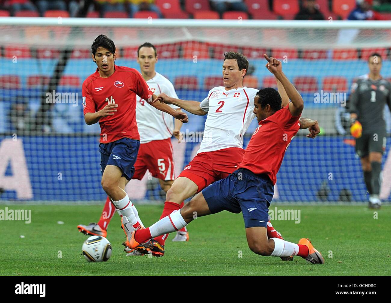 Soccer - 2010 FIFA World Cup South Africa - Group H - Chile v Switzerland - Nelson Mandela Bay Stadium Stock Photo
