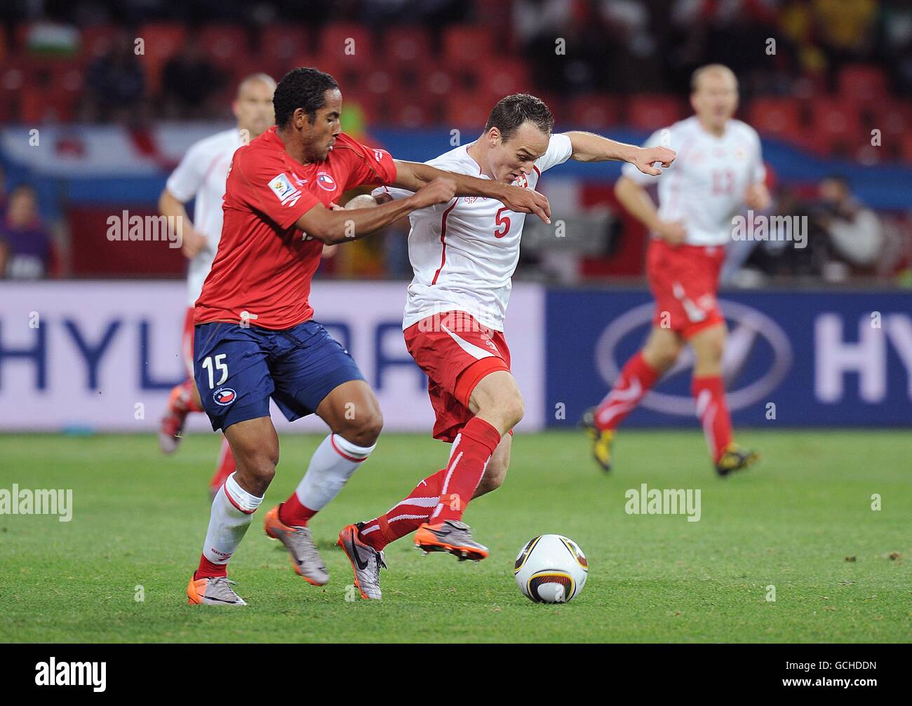 Soccer - 2010 FIFA World Cup South Africa - Group H - Chile v Switzerland - Nelson Mandela Bay Stadium Stock Photo