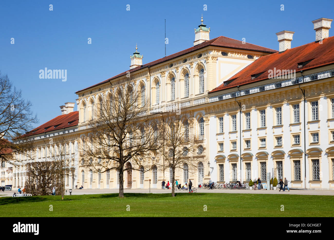 Oberschleissheim Palace; Oberschleissheim, Bavaria, Germany Stock Photo
