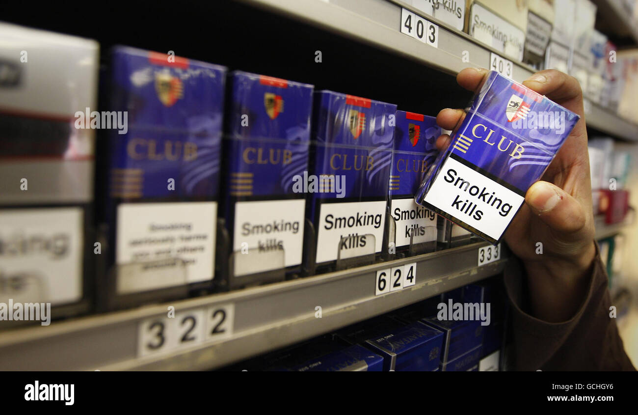 Tobacco giant wants display ban halted Stock Photo - Alamy