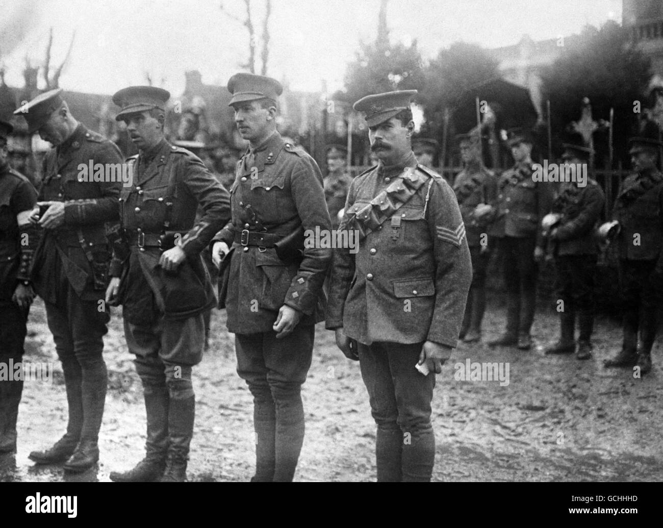 World War One - ARTILLERY VC WINNER: FRANCE 1915 Stock Photo