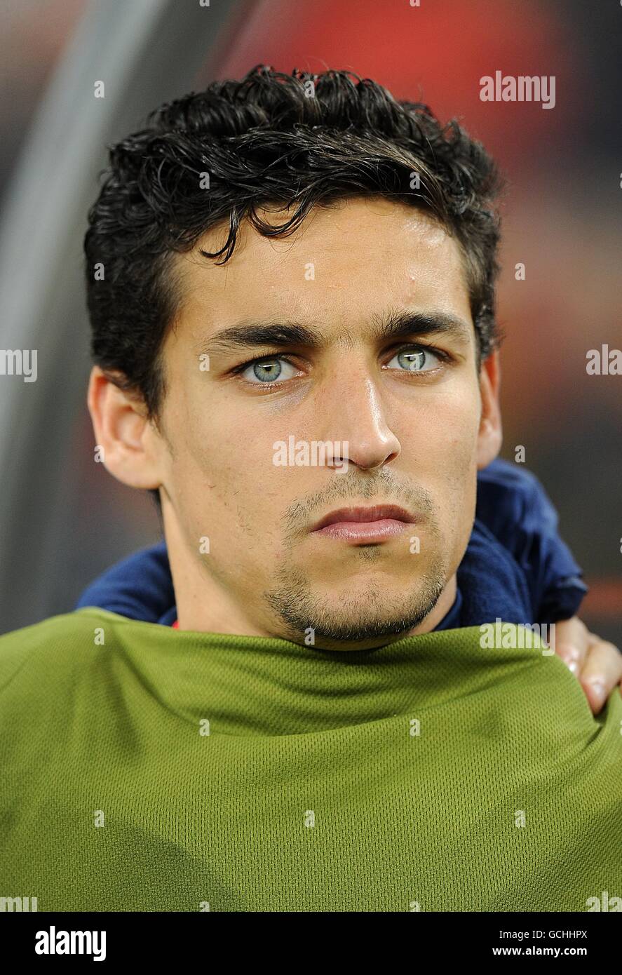 Soccer - 2010 FIFA World Cup South Africa - Round Of 16 - Spain v Portugal - Green Point Stadium. Gonzalez Jesus Navas, Spain Stock Photo