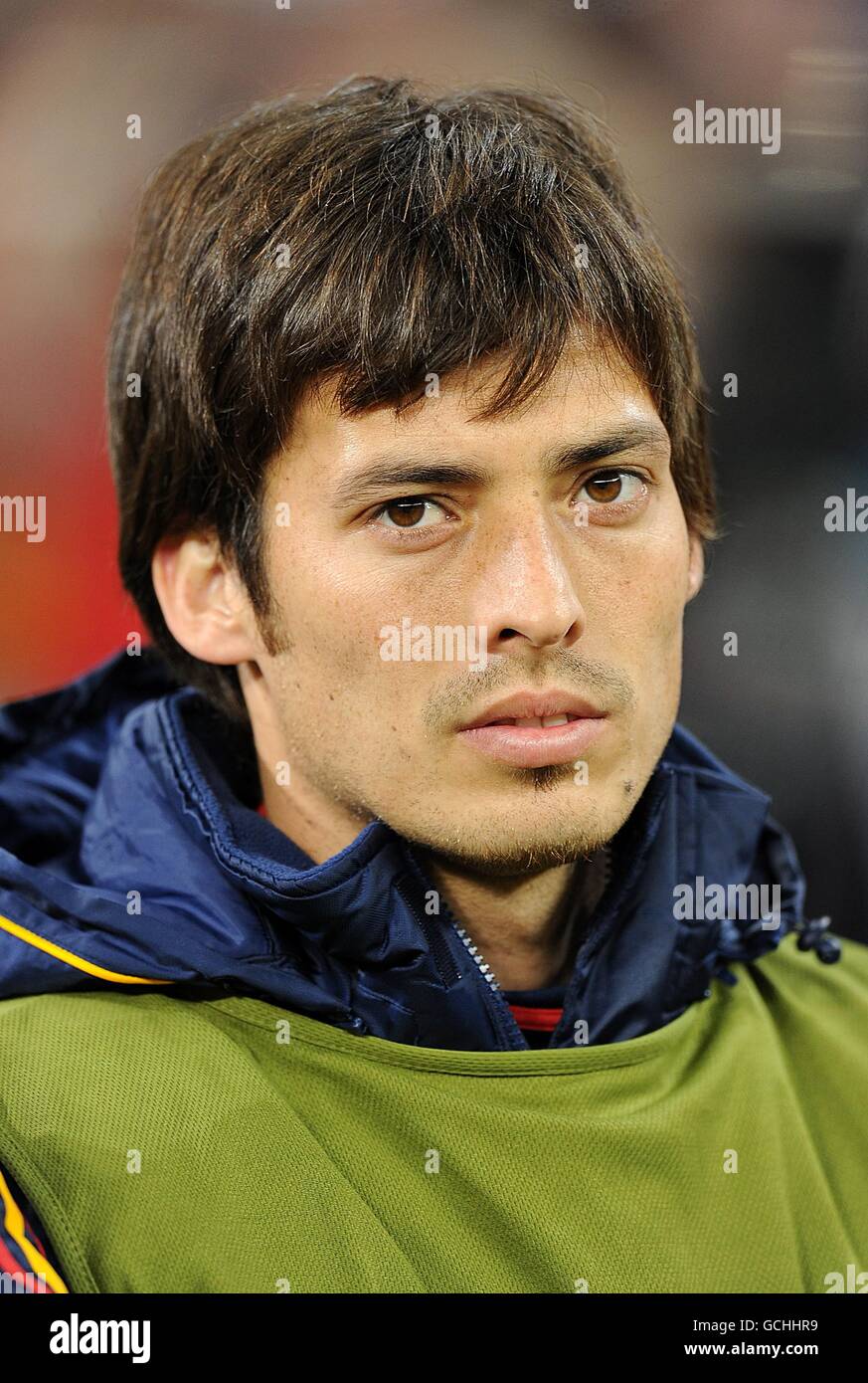 Soccer - 2010 FIFA World Cup South Africa - Round Of 16 - Spain v Portugal - Green Point Stadium. David Silva, Spain Stock Photo