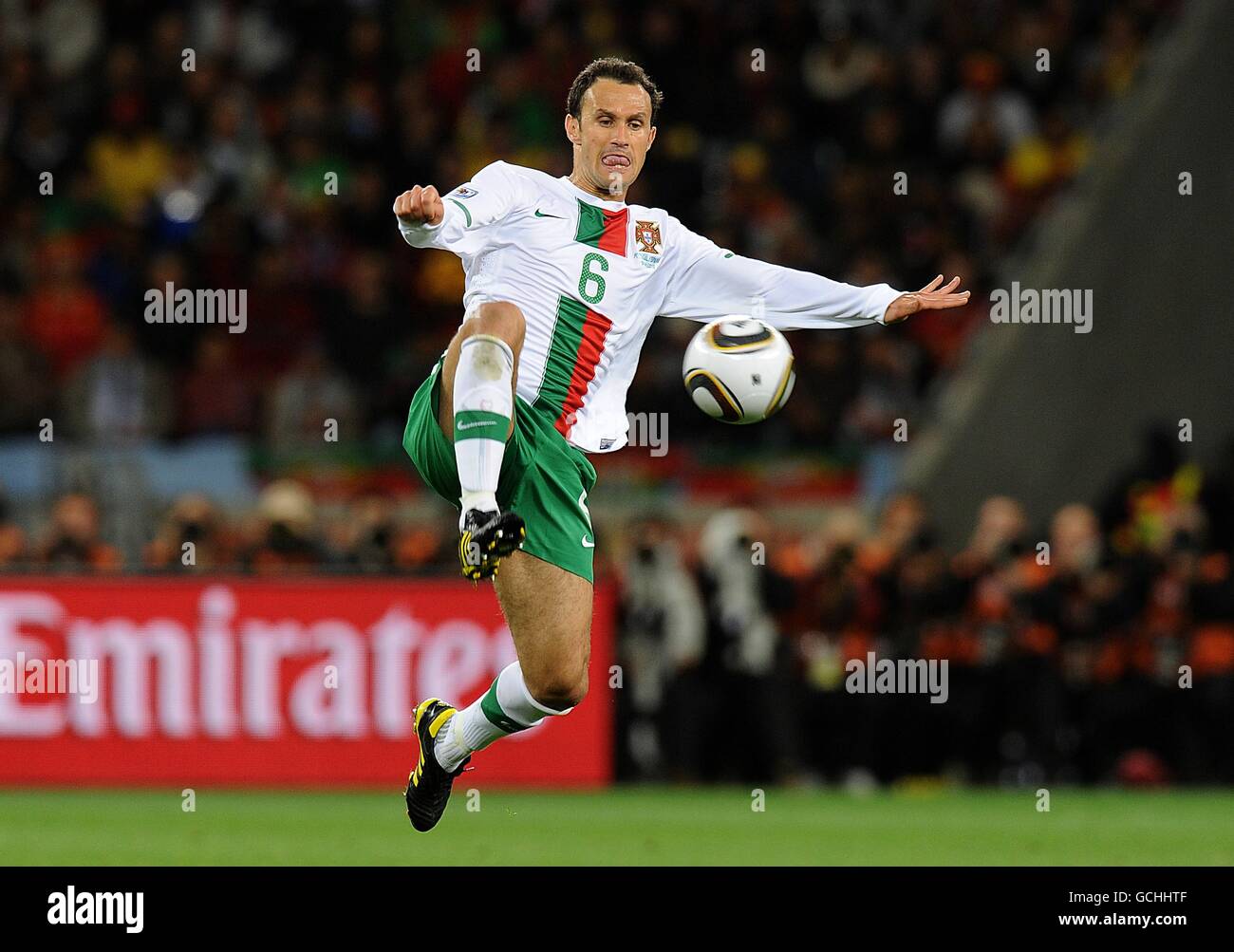 Soccer - 2010 FIFA World Cup South Africa - Round Of 16 - Spain v Portugal - Green Point Stadium. Ricardo Carvalho, Portugal Stock Photo