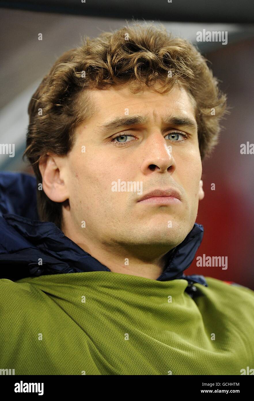 Soccer - 2010 FIFA World Cup South Africa - Round Of 16 - Spain v Portugal - Green Point Stadium. Fernando Llorente, Spain Stock Photo