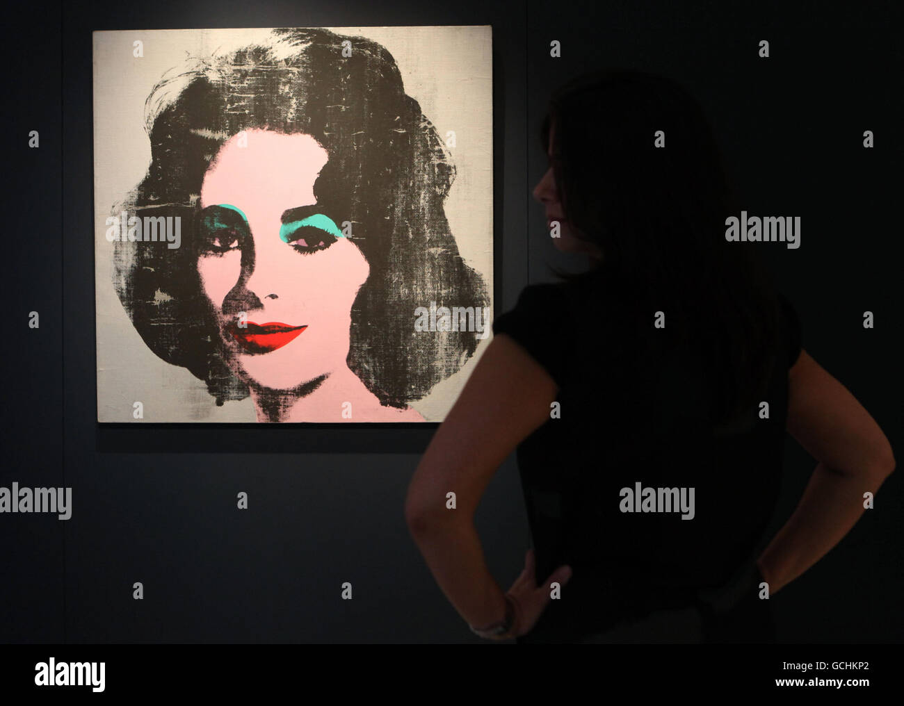 Andy Warhol portrait of Liz Taylor Stock Photo