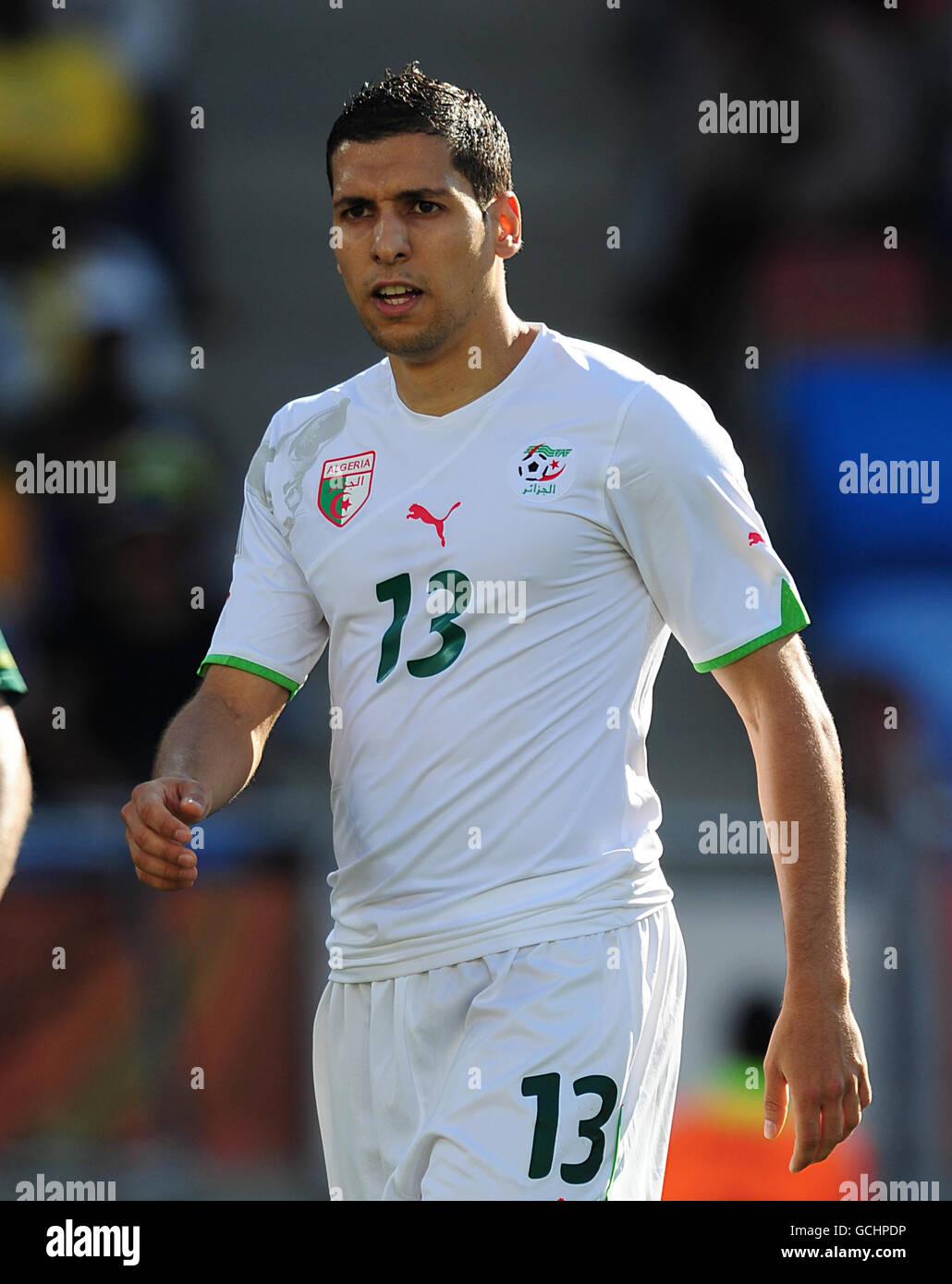 Soccer - 2010 FIFA World Cup South Africa - Group C - Algeria v Slovenia - Peter Mokaba Stadium. Karim Matmour, Algeria Stock Photo