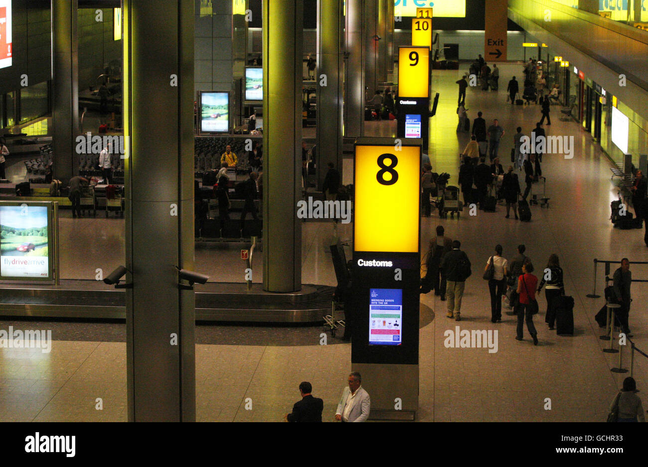 Generic view of the Baggage Hall in Terminal 5 in Terminal 5 of