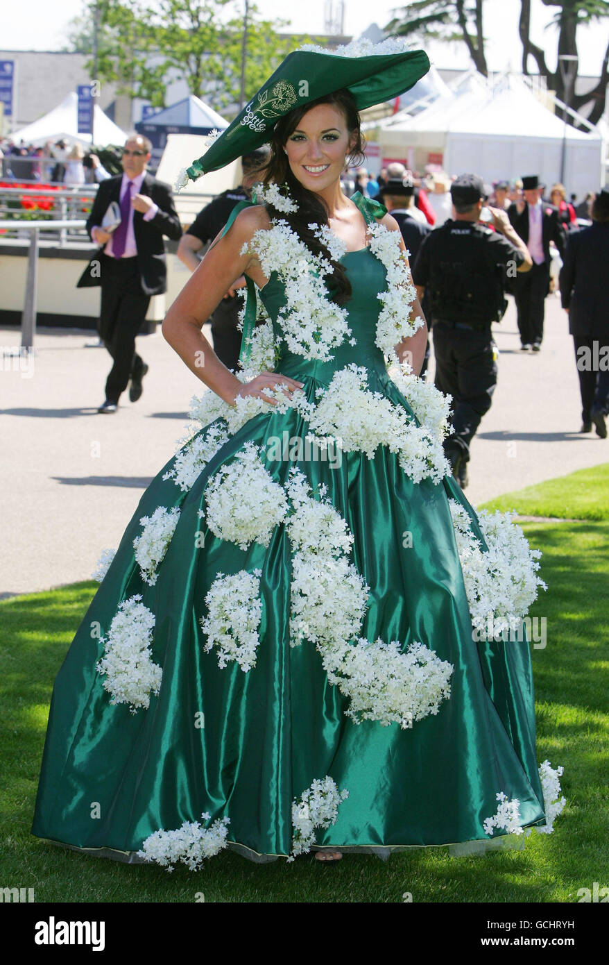 Miss England attends Royal Ascot Stock Photo