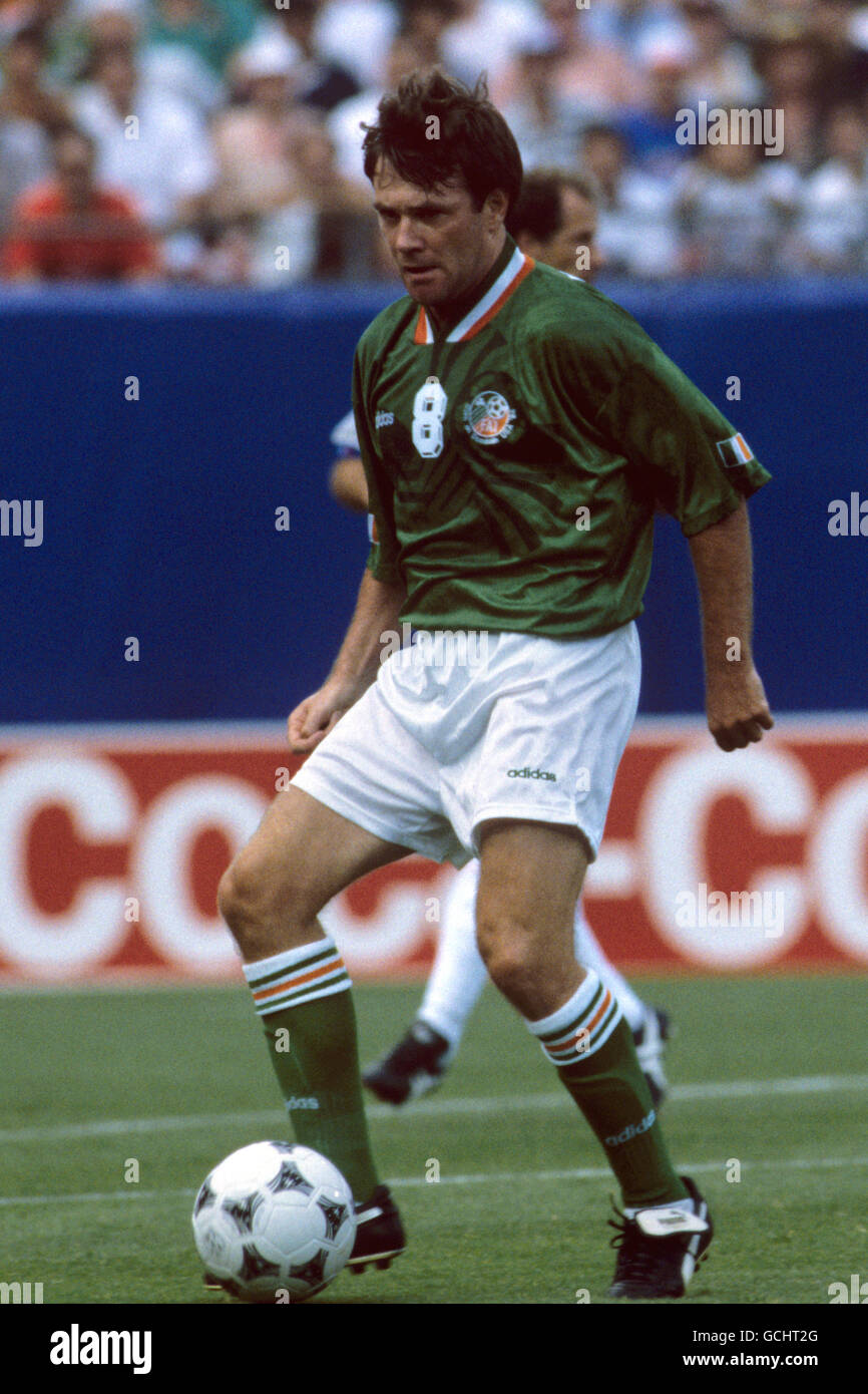 Soccer - 1994 FIFA World Cup USA - Group E - Italy v Republic of Ireland - Giants Stadium, New York. Ray Houghton, Eire Stock Photo