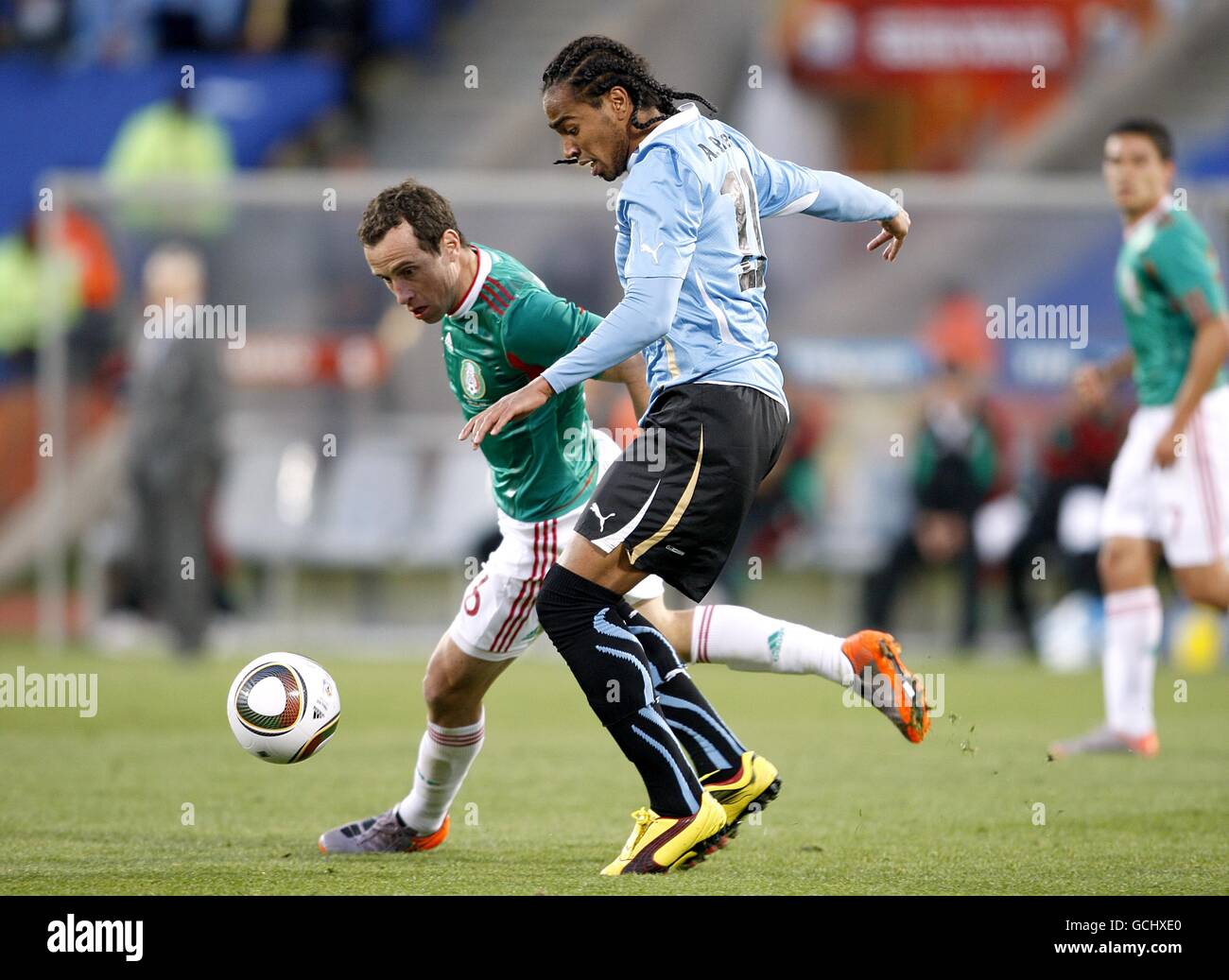 Soccer - 2010 FIFA World Cup South Africa - Group A - Mexico v Uruguay - Royal Bafokeng Stadium Stock Photo