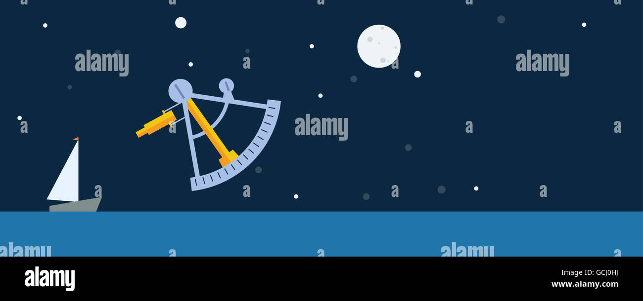 Navigation tools. Sextant Stock Photo Alamy