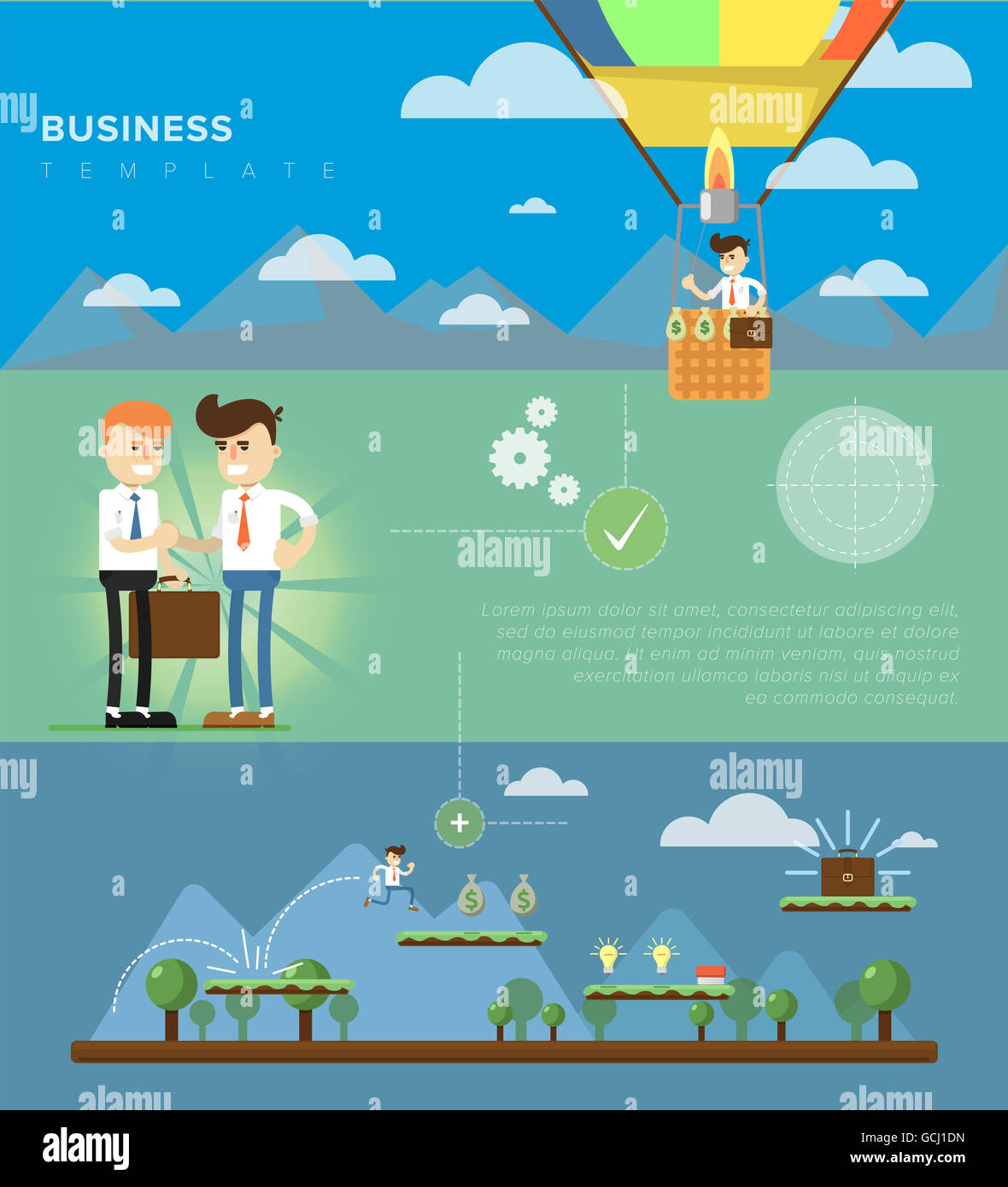 Infographic flat design hi-res stock photography and images - Alamy