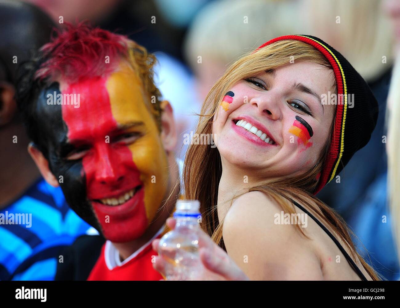 Soccer - 2010 FIFA World Cup South Africa - Round Of 16 - Germany v England - Free State Stadium Stock Photo