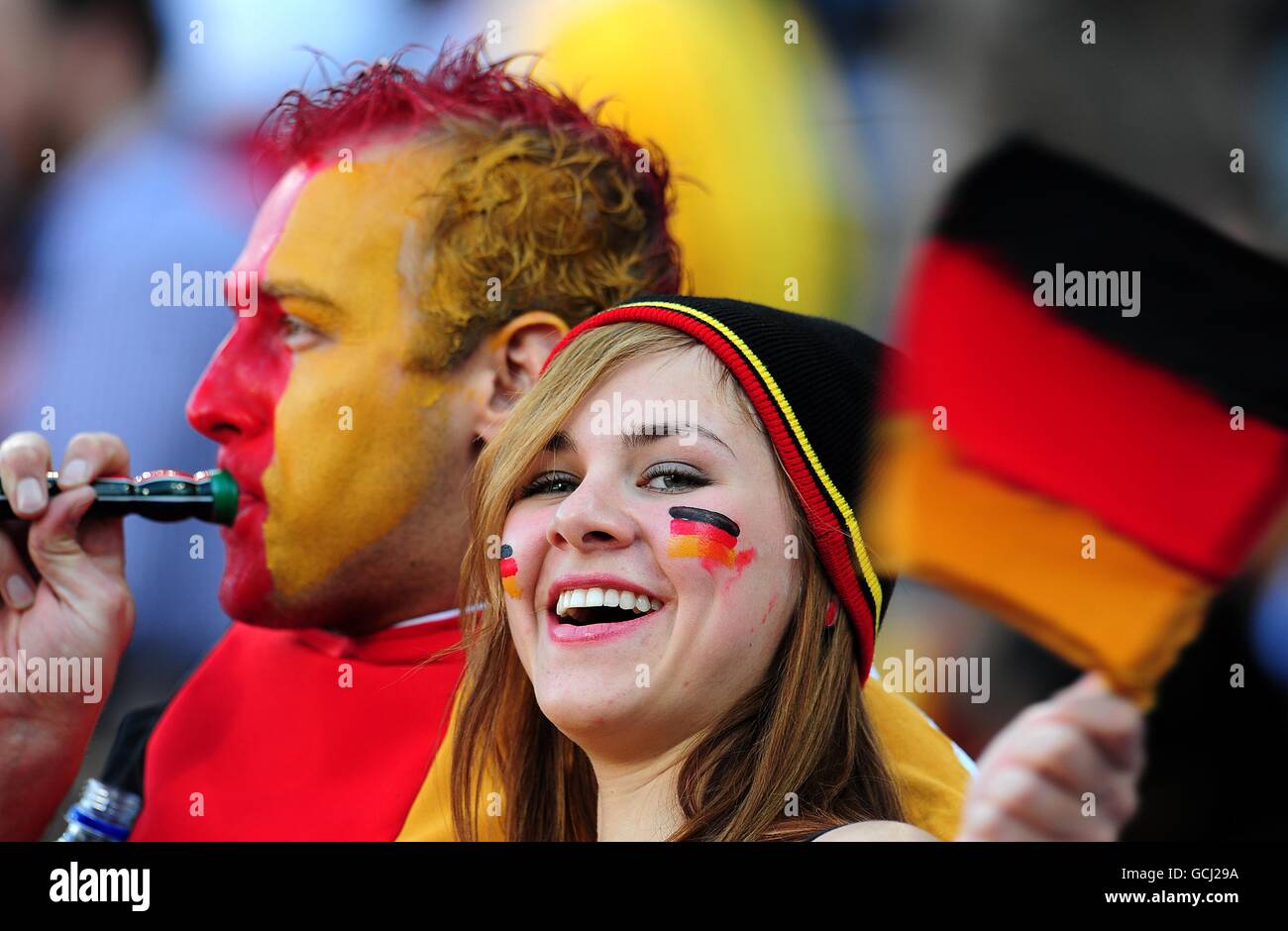 Soccer - 2010 FIFA World Cup South Africa - Round Of 16 - Germany v England - Free State Stadium Stock Photo