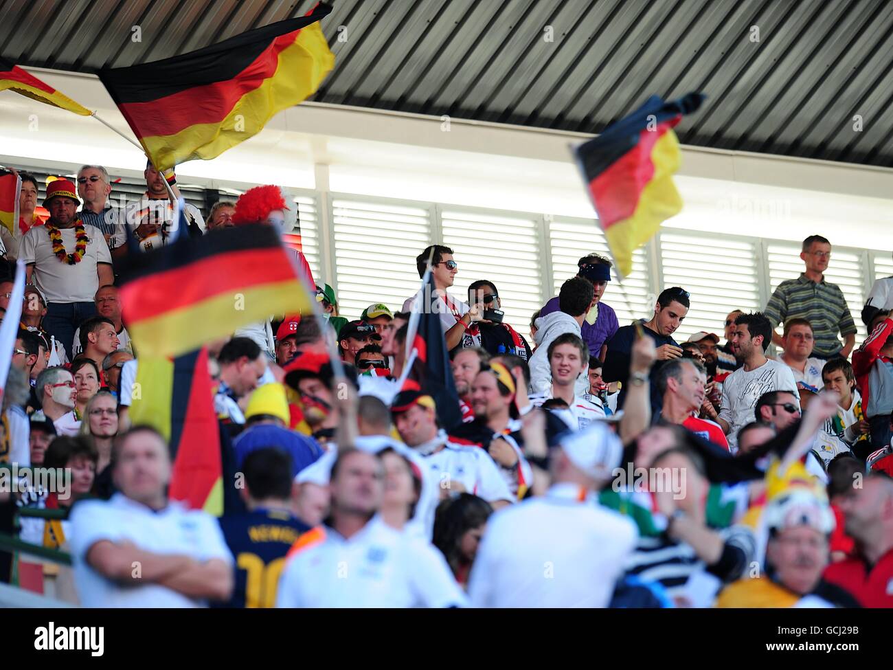 Soccer - 2010 FIFA World Cup South Africa - Round Of 16 - Germany v England - Free State Stadium Stock Photo