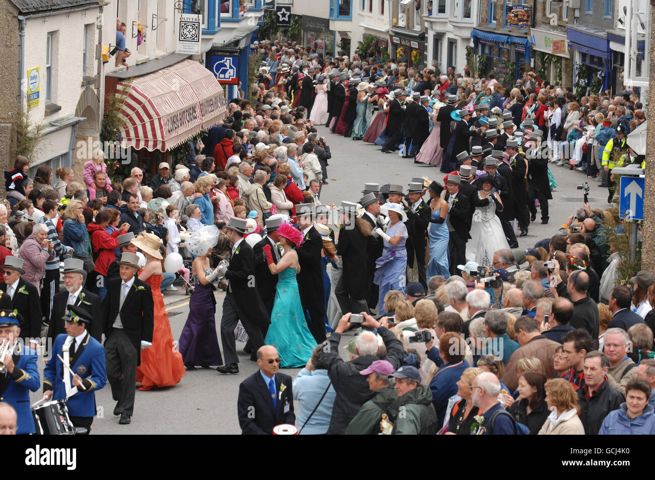 Customs and Traditions - Helston Flora Day - Cornwall Stock Photo