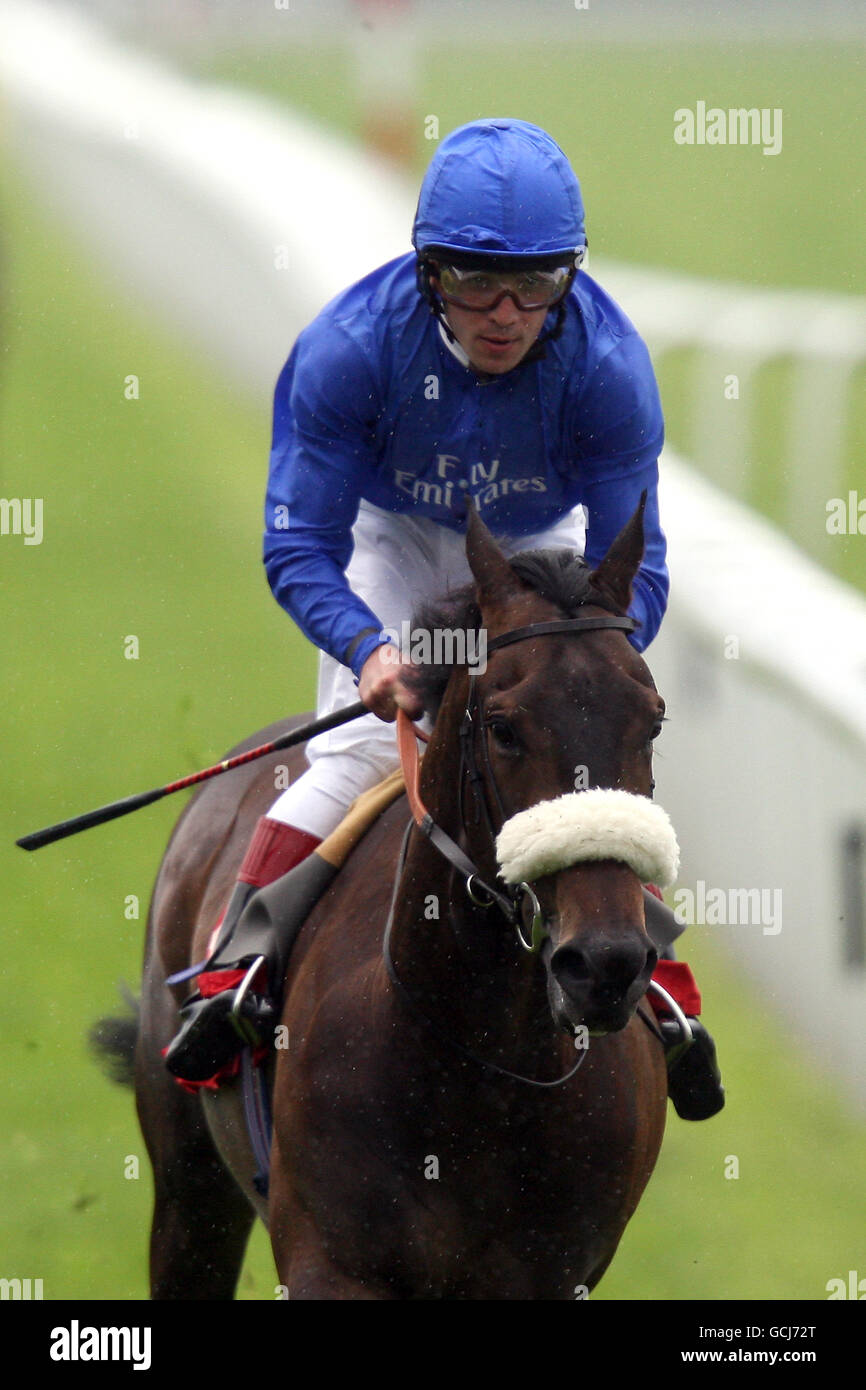 Jockey Antioco Murgia after his ride on Reality Show in the Doncaster