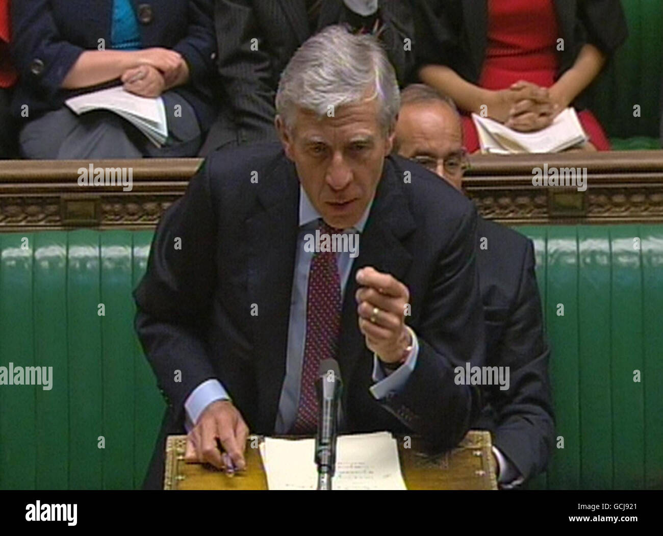 Shadow deputy Prime Minister Jack Straw during Deputy Prime Minister's ...