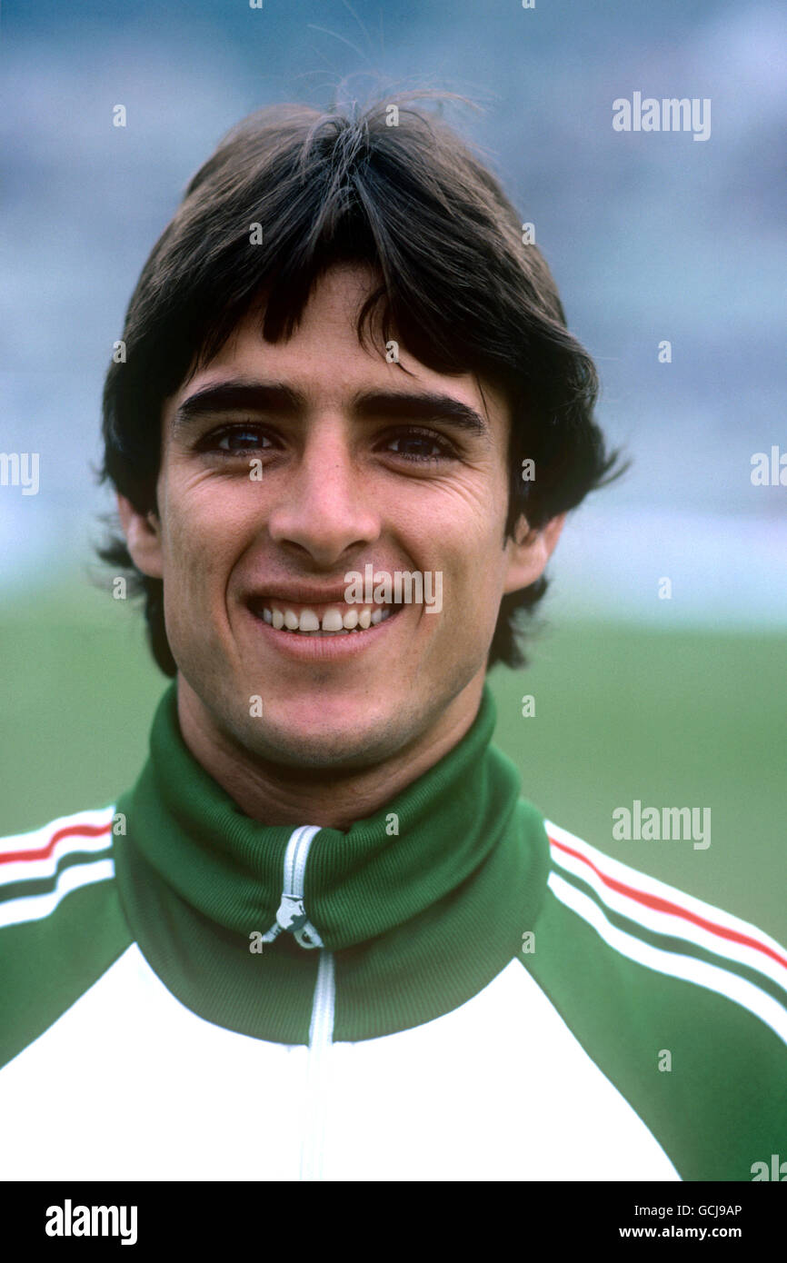 Soccer - World Cup Mexico 86 - Mexico Team Photocall. Javier Hernandez Gutierrez, Mexico Stock Photo