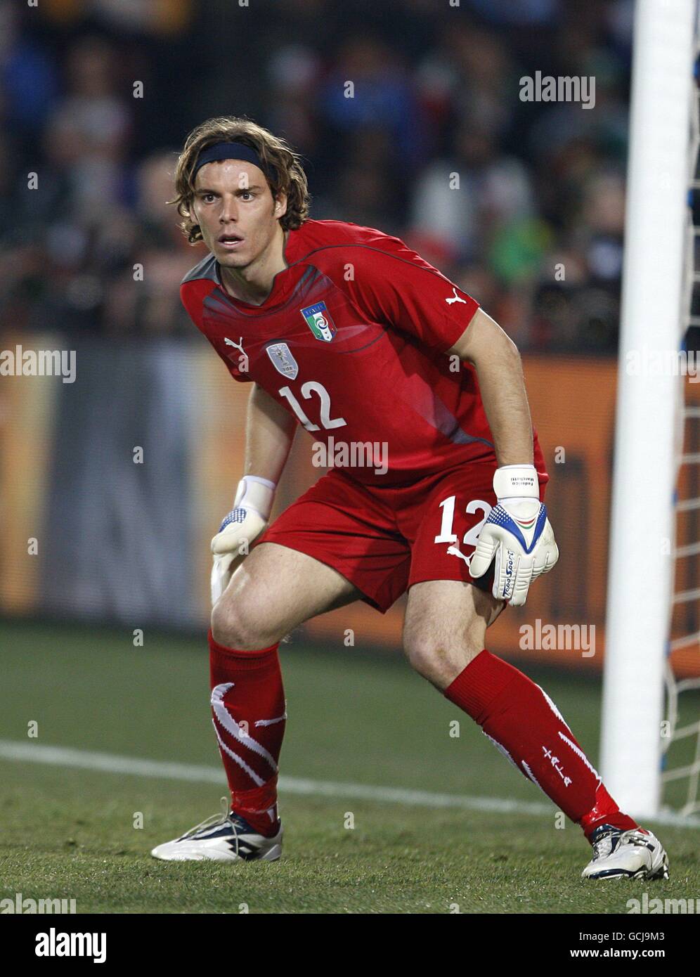 Soccer - 2010 FIFA World Cup South Africa - Group F - Slovakia v Italy - Ellis Park. Federico Marchetti, Italy goalkeeper Stock Photo