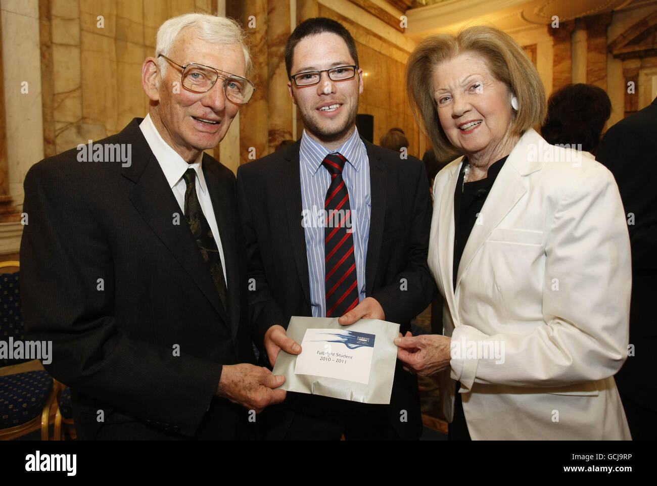 US Ambassador Dan Rooney and his wife Patricia present Ronan McGovern ...