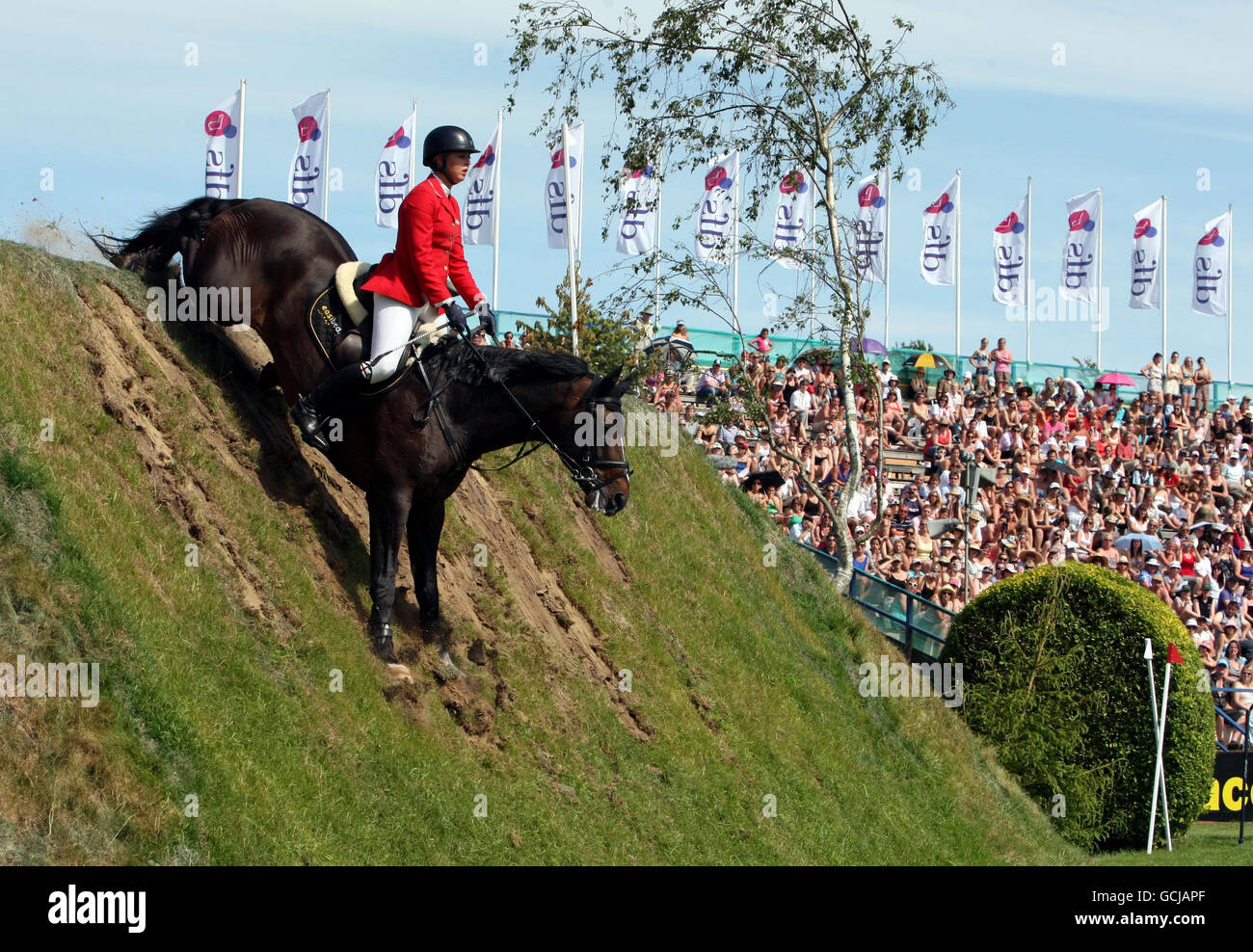 Equestrian Hickstead Horse Show Day Two The All England Jumping Course Stock Photo Alamy