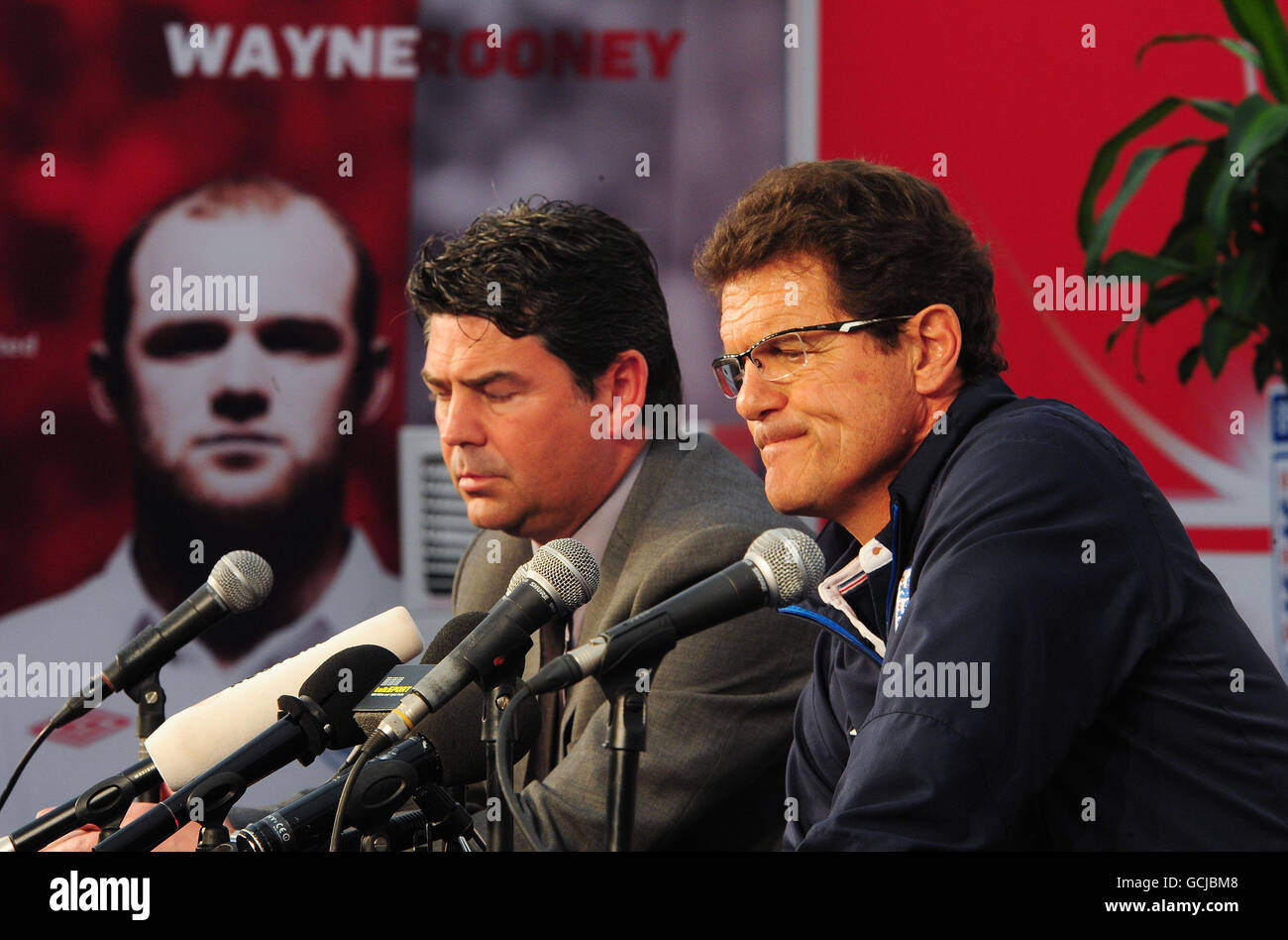England manager Fabio Capello during press conference at the Royal Bafokeng Sports Complex, Rustenburg, South Africa. Stock Photo