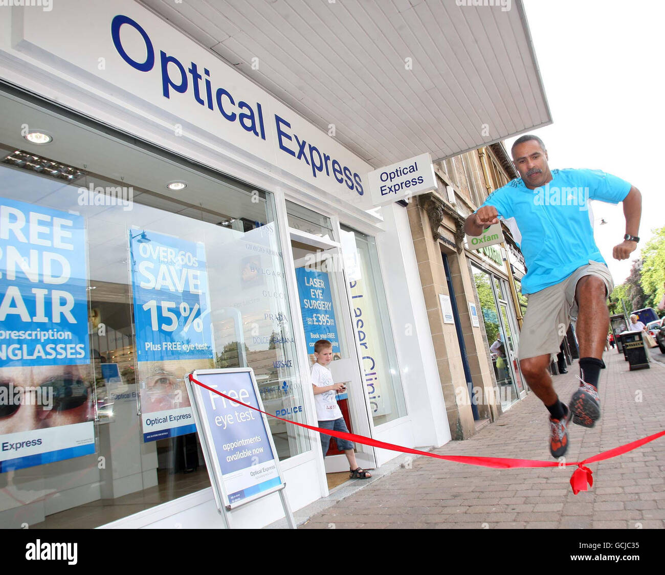 News Daley Thompson Opens Optical Express Bearsden. Former Olympian