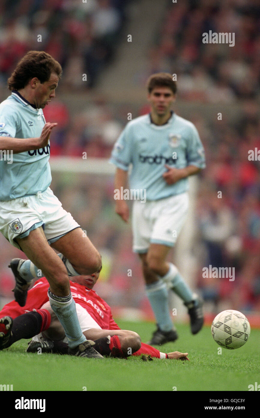 Soccer - FA Carling Premiership - Manchester United v Manchester City - Old Trafford Stock Photo