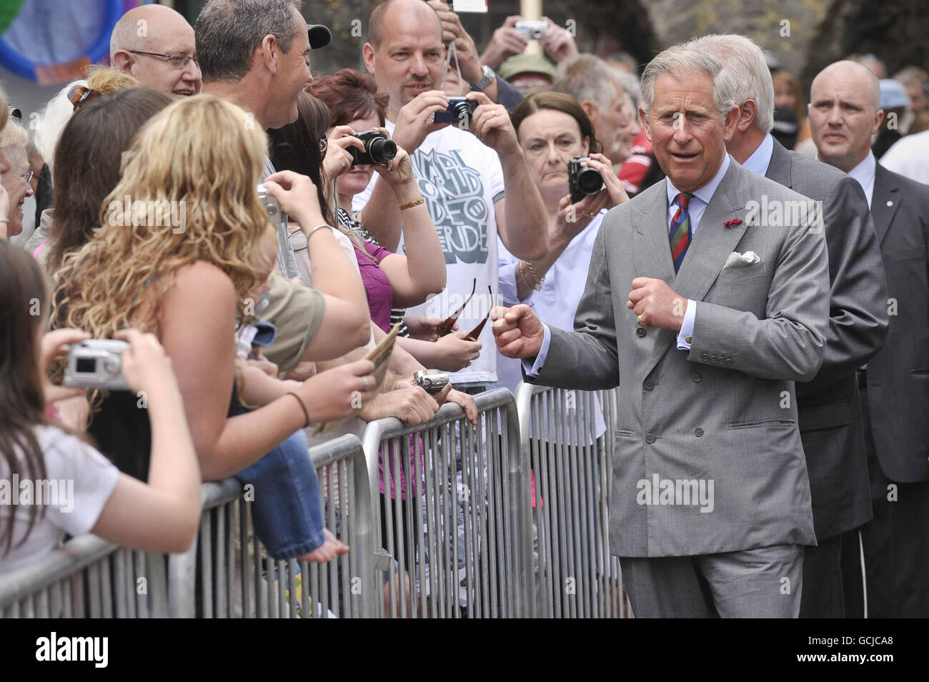 Prince of Wales visits Wales Stock Photo Alamy